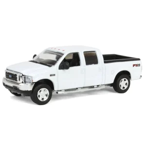 Manufacturer_Motormax Pickup Trucks<1/64 2004 Ford F-250 Super Duty Crew Cab Pickup Truck, Winter White, LP Diecast Garage Exclusive