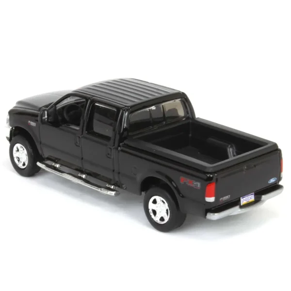 Manufacturer_Motormax Pickup Trucks<1/64 2004 Ford F-250 Super Duty Crew Cab Pickup Truck, Black, LP Diecast Garage Exclusive