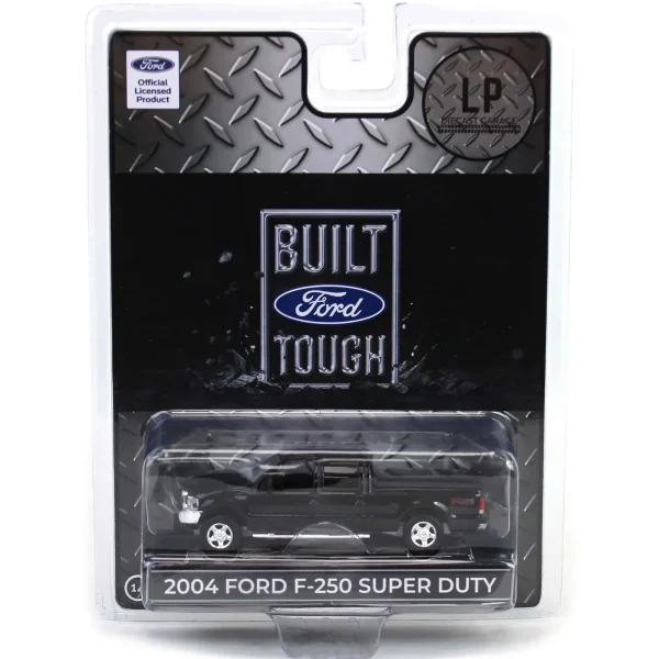 Manufacturer_Motormax Pickup Trucks<1/64 2004 Ford F-250 Super Duty Crew Cab Pickup Truck, Black, LP Diecast Garage Exclusive