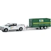 Manufacturer_Greenlight Collectibles Pickup Trucks<1/64 2018 Ford F-150 SuperCrew Waste Management with Double-Axle Dump Trailer, Hitch & Tow Series 29