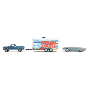 Manufacturer_Greenlight Collectibles Cars & Suvs | Pickup Trucks<1/64 1967 Ford F-250 with Enclosed Car Hauler & 1966 Ford Thunderbird, Thelma & Louise, Hollywood Hitch & Tow Series 13