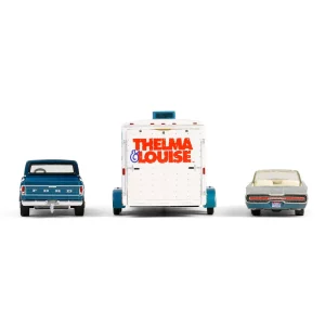 Manufacturer_Greenlight Collectibles Cars & Suvs | Pickup Trucks<1/64 1967 Ford F-250 with Enclosed Car Hauler & 1966 Ford Thunderbird, Thelma & Louise, Hollywood Hitch & Tow Series 13