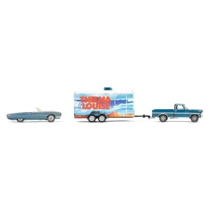 Manufacturer_Greenlight Collectibles Cars & Suvs | Pickup Trucks<1/64 1967 Ford F-250 with Enclosed Car Hauler & 1966 Ford Thunderbird, Thelma & Louise, Hollywood Hitch & Tow Series 13