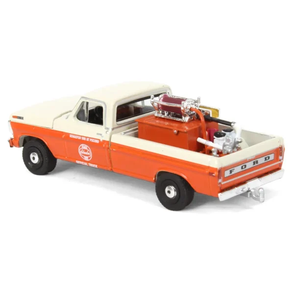 Manufacturer_Greenlight Collectibles Pickup Trucks<1/64 1971 Ford F-250 with Fire Equipment, 1971 Schaefer 500 Pocono Official Truck