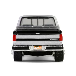 Manufacturer_Greenlight Collectibles Pickup Trucks<1/64 1990 Ford F-250 with Tool Box, Raven Black & Medium Silver Metallic Combination Two-Tone, Down on the Farm Series 10
