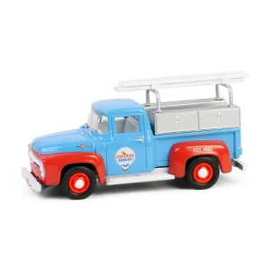 Manufacturer_Greenlight Collectibles Pickup Trucks<1/64 1956 Ford F-100 with Tool Boxes & Ladders, Chevron Special Edition Series 1