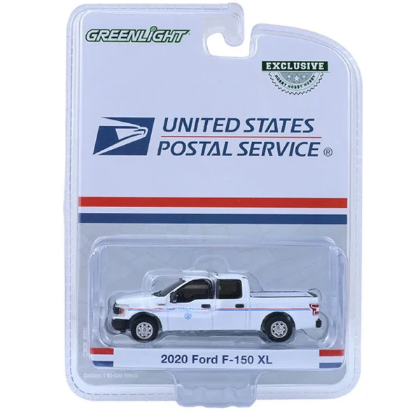 Manufacturer_Greenlight Collectibles Cars & Suvs | Emergency Vehicles<1/64 2020 Ford F-150 XL, United States Postal Service (USPS) Postal Police, Hobby Exclusive