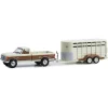 Manufacturer_Greenlight Collectibles Agricultural Trucks<1/64 1991 Ford F-250 XLT Lariat with Livestock Trailer, Hitch & Tow Series 30