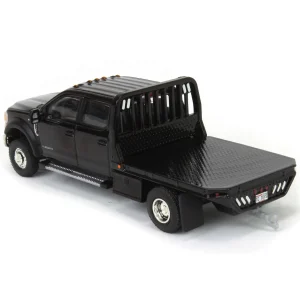 Manufacturer_Greenlight Collectibles Lowboys & Flatbeds | Pickup Trucks<1/64 2020 Ford F-450 XLT Super Duty Dually Flatbed, Agate Black, Town & Country Exclusive