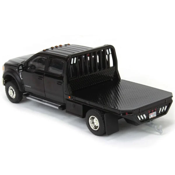Manufacturer_Greenlight Collectibles Lowboys & Flatbeds | Pickup Trucks<1/64 2020 Ford F-450 XLT Super Duty Dually Flatbed, Agate Black, Town & Country Exclusive
