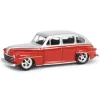 Manufacturer_Greenlight Collectibles Cars & Suvs<1/64 1947 Ford Fordor Super Deluxe, Silver Metallic & Red Two-Tone, California Lowriders Series 4