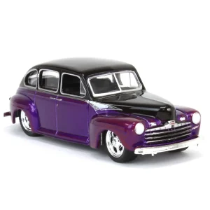 Manufacturer_Greenlight Collectibles Cars & Suvs<1/64 1946 Ford Fordor Super Deluxe, Dark Purple Metallic & Black Two-Tone, California Lowriders Series 6