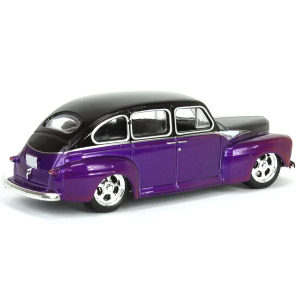 Manufacturer_Greenlight Collectibles Cars & Suvs<1/64 1946 Ford Fordor Super Deluxe, Dark Purple Metallic & Black Two-Tone, California Lowriders Series 6