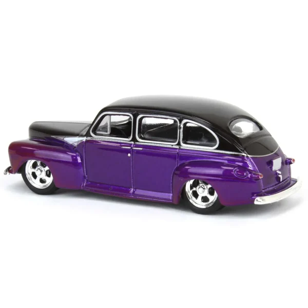 Manufacturer_Greenlight Collectibles Cars & Suvs<1/64 1946 Ford Fordor Super Deluxe, Dark Purple Metallic & Black Two-Tone, California Lowriders Series 6