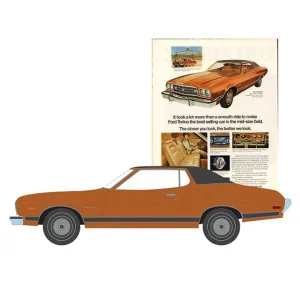 Manufacturer_Greenlight Collectibles Cars & Suvs<1/64 1973 Ford Gran Torino, Vintage Ad Cars Series 10