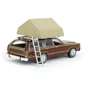 Manufacturer_Greenlight Collectibles Cars & Suvs<1/64 1979 Ford LTD Country Squire with Cartop Sleeper Tent, Great Outdoors Series 2