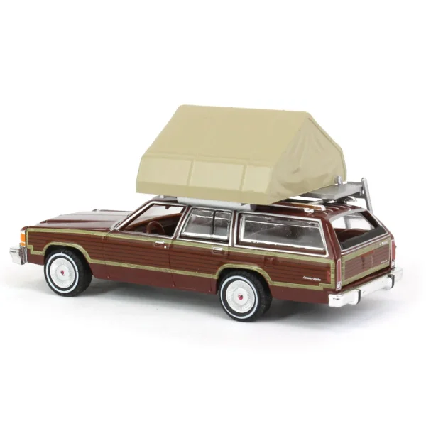 Manufacturer_Greenlight Collectibles Cars & Suvs<1/64 1979 Ford LTD Country Squire with Cartop Sleeper Tent, Great Outdoors Series 2
