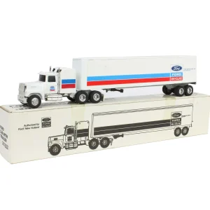 Manufacturer_ERTL Box Trucks & Trailers<1/64 Ford LTL-9000 with Sleeper and Box Trailer