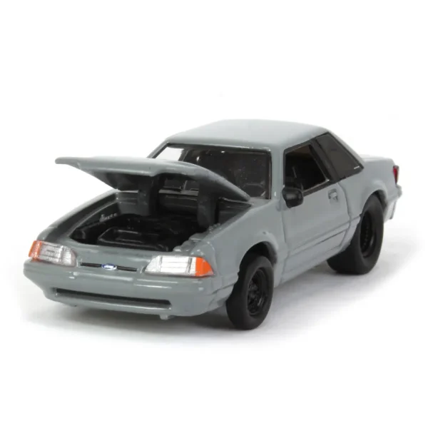Manufacturer_Greenlight Collectibles Cars & Suvs<1/64 1993 Ford Mustang Gray Drag Car, LP Diecast Exclusive