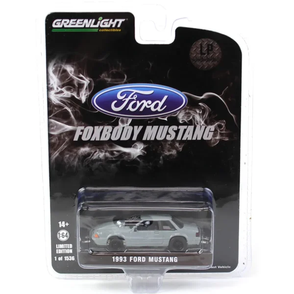 Manufacturer_Greenlight Collectibles Cars & Suvs<1/64 1993 Ford Mustang Gray Drag Car, LP Diecast Exclusive