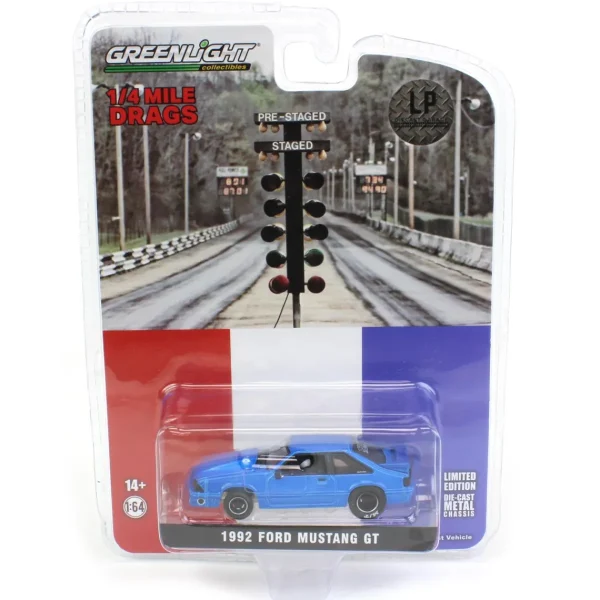 Manufacturer_Greenlight Collectibles Cars & Suvs<1/64 1992 Ford Mustang GT Drag Car, LP Diecast Exclusive
