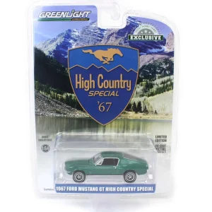 Manufacturer_Greenlight Collectibles Cars & Suvs<1/64 1967 Ford Mustang GT Fastback High Country Special, Timberline Green, Hobby Exclusive
