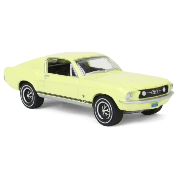 Manufacturer_Greenlight Collectibles Cars & Suvs<1/64 1967 Ford Mustang GT Fastback High Country Special, Aspen Gold, Hobby Exclusive