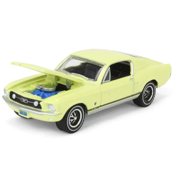 Manufacturer_Greenlight Collectibles Cars & Suvs<1/64 1967 Ford Mustang GT Fastback High Country Special, Aspen Gold, Hobby Exclusive
