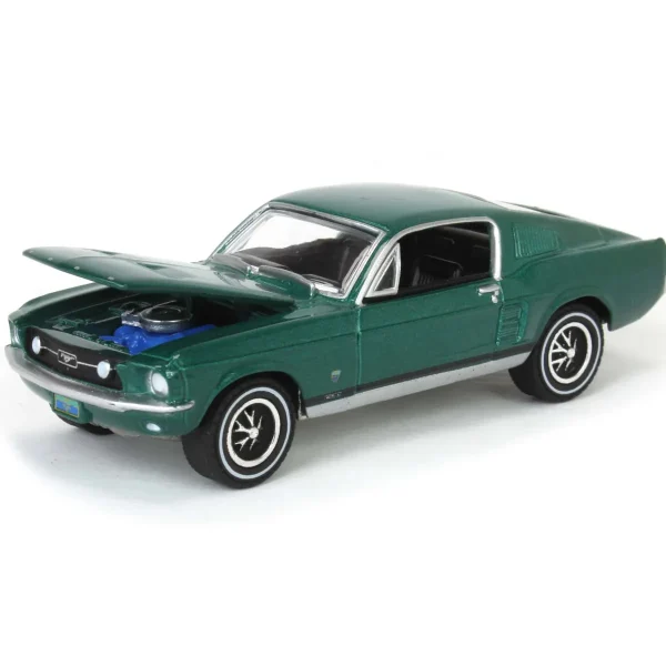 Manufacturer_Greenlight Collectibles Cars & Suvs<1/64 1967 Ford Mustang GT Fastback High Country Special, Timberline Green, Hobby Exclusive