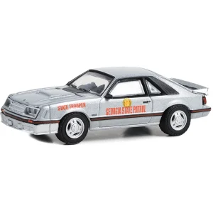 Manufacturer_Greenlight Collectibles Cars & Suvs<1/64 1982 Ford Mustang GT, Georgia State Police, Hot Pursuit Series 44
