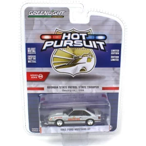 Manufacturer_Greenlight Collectibles Cars & Suvs<1/64 1982 Ford Mustang GT, Georgia State Police, Hot Pursuit Series 44