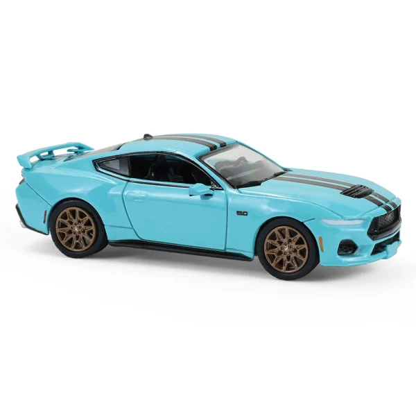 Manufacturer_Greenlight Collectibles Cars & Suvs<1/64 2024 Ford Mustang GT in Dark Matter Gray with Bronze Appearance Package, Showroom Floor Series 7