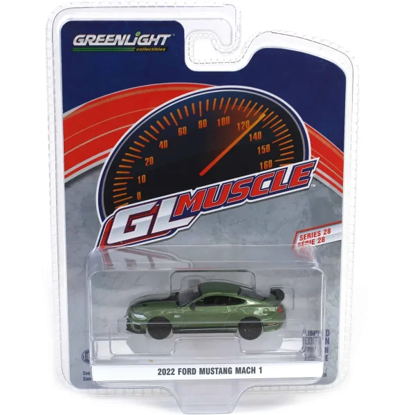 Manufacturer_Greenlight Collectibles Cars & Suvs<1/64 2022 Ford Mustang Mach 1, Eruption Green, GreenLight Muscle Series 28