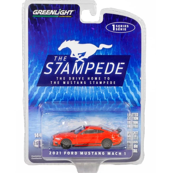 Manufacturer_Greenlight Collectibles Cars & Suvs<1/64 2021 Ford Mustang Mach 1, The Drive Home to the Mustang Stampede Series 1