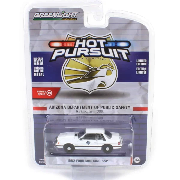 Manufacturer_Greenlight Collectibles Emergency Vehicles<1/64 1982 Ford Mustang SSP Arizona Department of Public Safety, Hot Pursuit Series 39