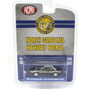 Manufacturer_Greenlight Collectibles Cars & Suvs<1/64 1993 Ford Mustang SSP, North Carolina Highway Patrol, ACME Exclusive