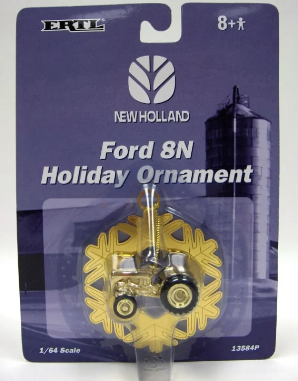 Manufacturer_ERTL Christmas DéCor<1/64 Ford 8N Gold Ornament