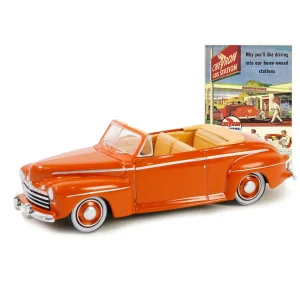 Manufacturer_Greenlight Collectibles Cars & Suvs<1/64 1946 Ford Super Deluxe Convertible, Chevron Supreme, Vintage Ad Cars Series 10