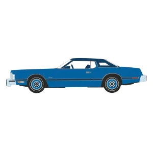 Manufacturer_Greenlight Collectibles Cars & Suvs<1/64 1974 Ford Thunderbird, Blue Starfire, Showroom Floor Series 6