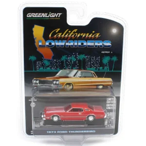 Manufacturer_Greenlight Collectibles Cars & Suvs<1/64 1973 Ford Thunderbird, Red Custom, California Lowriders Series 6