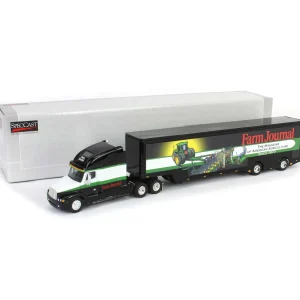 Manufacturer_SpecCast Airplanes & Banks | Box Trucks & Trailers<1/64 Freightliner C120 with Farm Journal Corn Featherlite Trailer