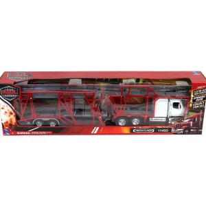 Manufacturer_New Ray Toys Inc. Lowboys & Flatbeds<1/32 Freightliner 114SD Car Carrier