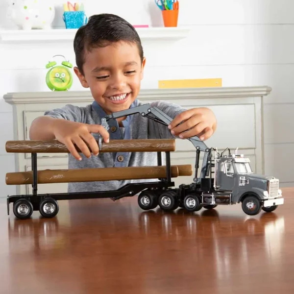 Manufacturer_ERTL Agricultural Trucks | Logging Trucks<1/32 Freightliner 122SD Logging Truck with 3 Logs
