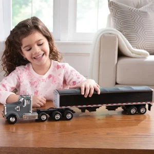 Manufacturer_ERTL Agricultural Trucks<1/32 Freightliner 122SD Semi with Grain Trailer by ERTL