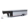 Manufacturer_Greenlight Collectibles Agricultural Trucks<1/64 Glossy Black Continuous Slat 30' Tandem Axle Gooseneck Trailer