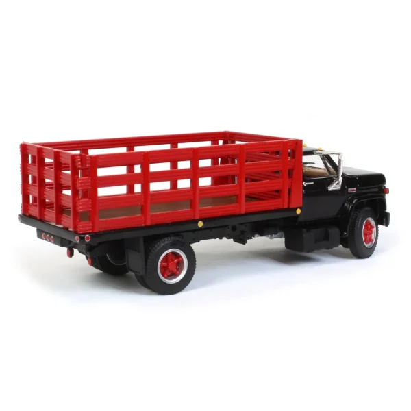 Manufacturer_First Gear, Inc. Tow & Straight Trucks<1/64 GMC 6500 Stake Bed, Black with Red Stakes, First Gear Exclusive