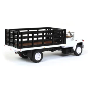 Manufacturer_First Gear, Inc. Tow & Straight Trucks<1/64 GMC 6500 Stake Bed, White with Black Stakes, First Gear Exclusive