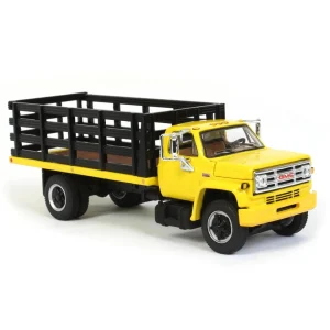 Manufacturer_First Gear, Inc. Tow & Straight Trucks<1/64 GMC 6500 Stake Bed, Yellow with Black Stakes, First Gear Exclusive