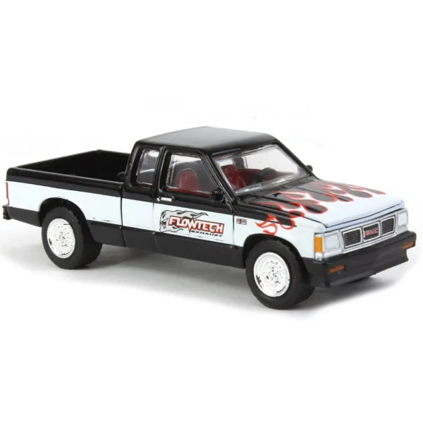 Manufacturer_Greenlight Collectibles Pickup Trucks<1/64 1990 GMC S-15 Sierra, Flowtech Exhaust, Running on Empty Series 16