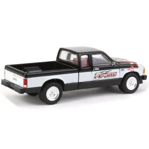 Manufacturer_Greenlight Collectibles Pickup Trucks<1/64 1990 GMC S-15 Sierra, Flowtech Exhaust, Running on Empty Series 16